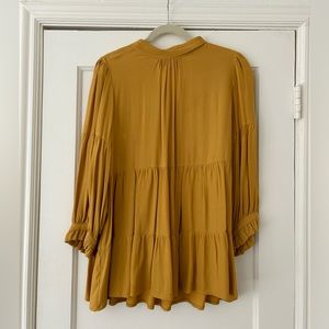 Anthropologie Maeve Tie Neck Blouse